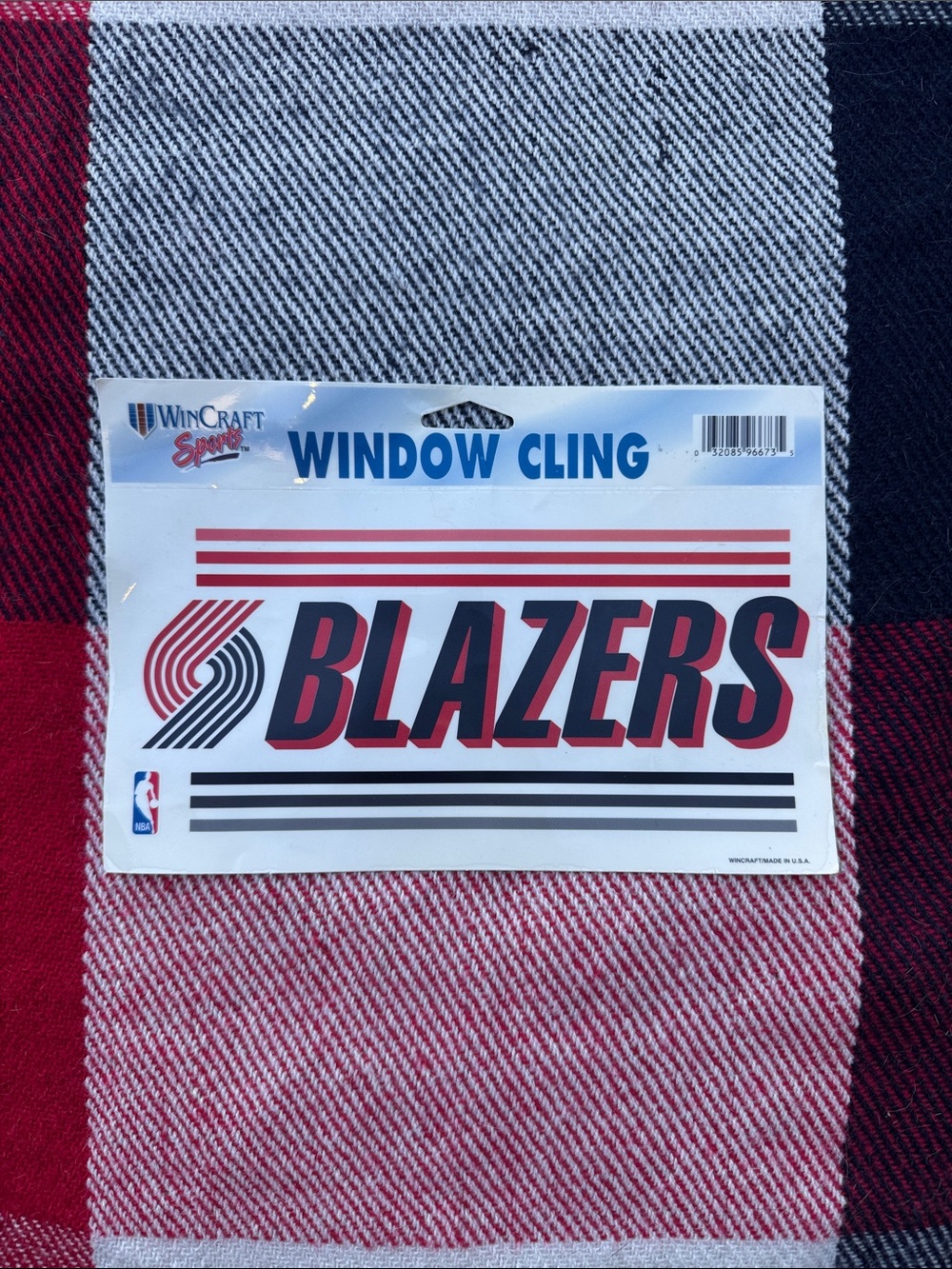 NWT Vintage PORTLAND TRAILBLAZERS WinCraft Sports Window Cling. Never used.